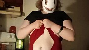 Amateur KINKY wedgie STRIPTEASE with clothes ripped