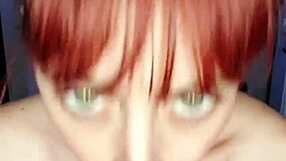 Redhead Shyyfxx awakens boyfriend for morning JOI with dildo