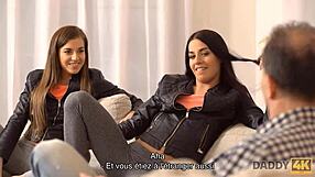 Дэдди4к девчонки сходят с ума с будущим отчимом, пока мама в отъезде. Безумный кайф разворачивается!