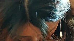 my step sister maria assists me in a private moment