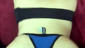 Feeling overwhelmed with ecstasy as he pounds me deep, overflowing my ass with cum in stockings