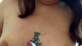 my step sister maria assists me in a private moment