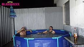 Are Tattooed Straight Guys Stripping Naked In Pool Bath?