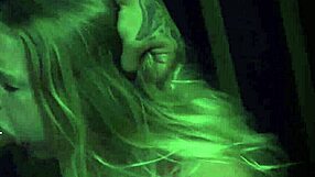 Teen threesome squirts during strip