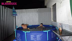 Are Tattooed Straight Guys Stripping Naked In Pool Bath?