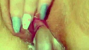 Amateur pov creampie session with petite milf