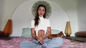 Roxy fox demonstrates the differences between foreskin and circumcised penis during sex tutorial.