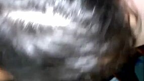 Bad girl pees wildly while sucking cock intensely.