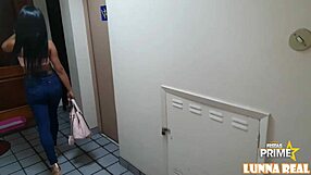 Latina Teen Neighbor Seduces Hung Gogo Perseus in Elevator to Kitchen Fuck