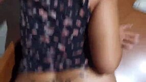 Stepmother caught washing dishes gets fucked hard on the kitchen chair by her stepson