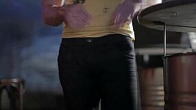 Amazing blonde gives sensual blowjob at erotic party