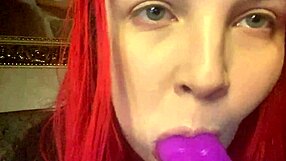 So much spit dragon dildo blowjob tattoo toys bbw redhead fetish chubby
