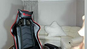 Oiled camgirl masturbates on webcam