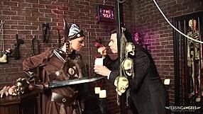 hey, the blonde gets bent over, shaved, and takes a hardcore facial after intense cock action