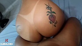 Latina beauty feels intense pleasure from hard fucking her pussy with cock