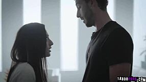 brunette teen 18+ rides lucas while pumping her tight pussy