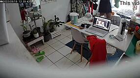 Hidden security camera captures my stepdaughter unaware of being spied on