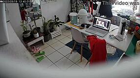 Hidden security camera captures my stepdaughter unaware of being spied on