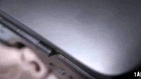 brunette teen 18+ rides lucas while pumping her tight pussy