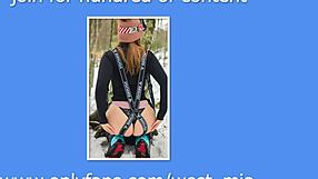 Hot couple enjoys steamy moments with West & Mia