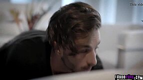 brunette teen 18+ rides lucas while pumping her tight pussy