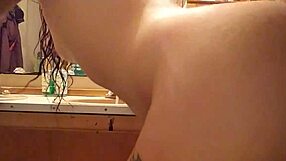 Girl fucks me in bathroom with parents next door!