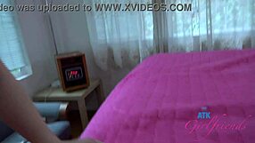 Hey, amateur ginger gray sucks cock, gets fucked, and gives a footjob on holiday with her friend! 😘