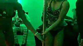 girl shakes her body in fun dance moves