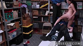 Fake Cop Brazilian Suspect Caught By LP Officers In Wild Office 3some Action!