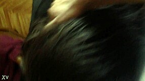 Trans Woman Performs Deepthroat Blowjob in Crossdressing Scene