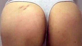 Asian Girl Rubs Small Dick, Asking If It Feels Good on Her Boobs