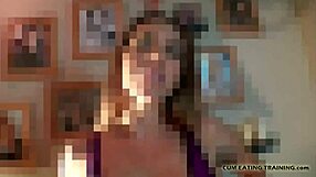 Femdom Mistress Forces Slaves To Eat Cum In Pov Bdsm Session