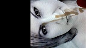 Hungarian milf delivers homemade facial cumshot