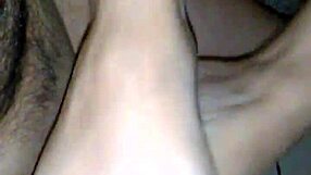 Watch Her Stroke My Cock With Her Feet Until I Cum On Her Pussy!