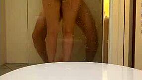 after the lingerie tease, we fucked hard in the shower