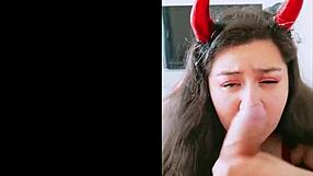 Can You Handle Lizren's Oral on the Chilean Devil Girl?