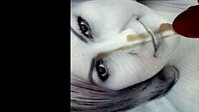 Hungarian milf delivers homemade facial cumshot