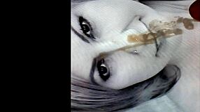 Hungarian milf delivers homemade facial cumshot