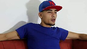 barber's wife teases and strokes my cock in the shop