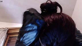 your italian dominatrix in leather dominates you verbally and physically