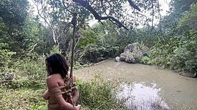 Intense biting fetish with small tits creampie