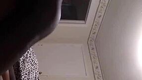 ebony wife gives husband blowjob and ass
