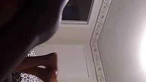 ebony wife gives husband blowjob and ass