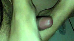 Watch Her Stroke My Cock With Her Feet Until I Cum On Her Pussy!