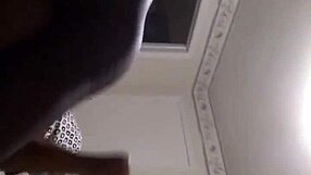 ebony wife gives husband blowjob and ass