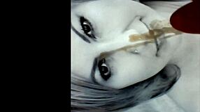 Hungarian milf delivers homemade facial cumshot