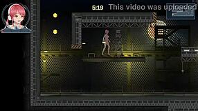 Redhead Girl Has Sex with Robot Man in Hentai Game