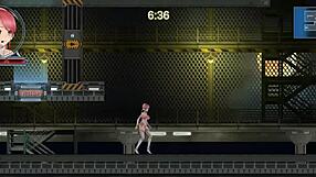 Redhead Girl Has Sex with Robot Man in Hentai Game