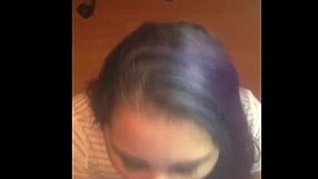 she gives a super blowjob with cumshot