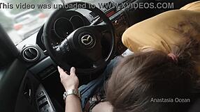 i paid the taxi driver with a blowjob in the car while he drove me home public